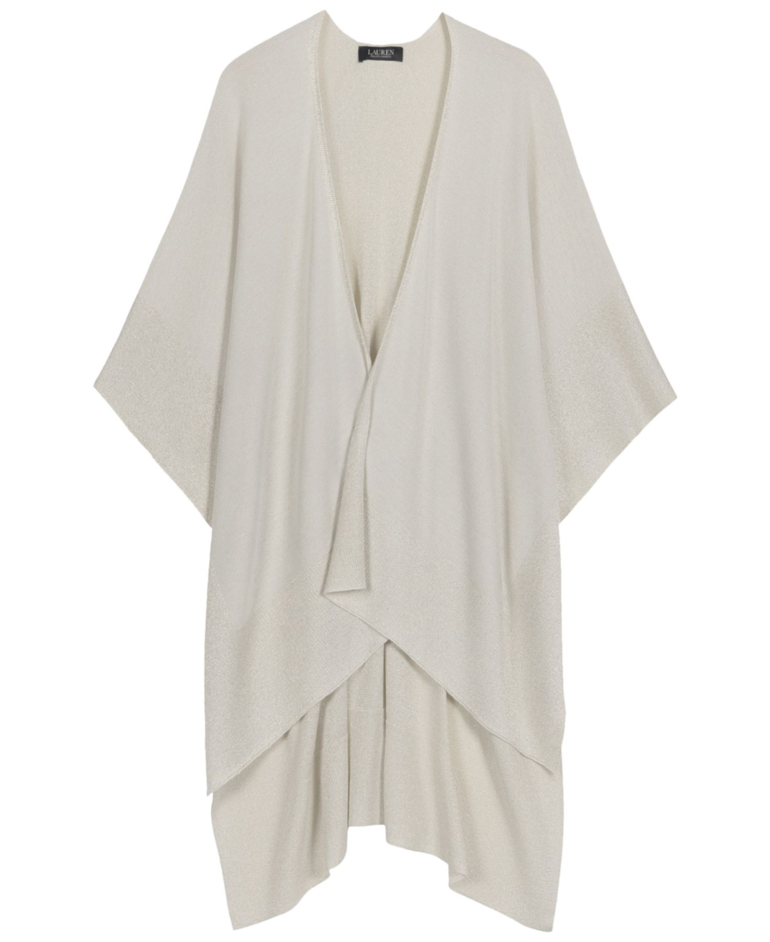Shine Border Tissue Weight Ruana