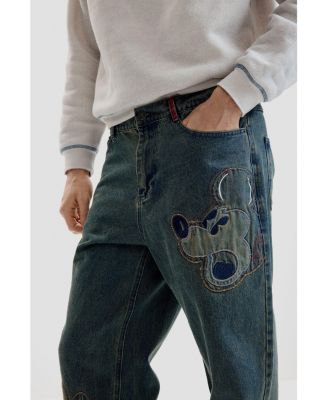 Men's Disney patch jeans