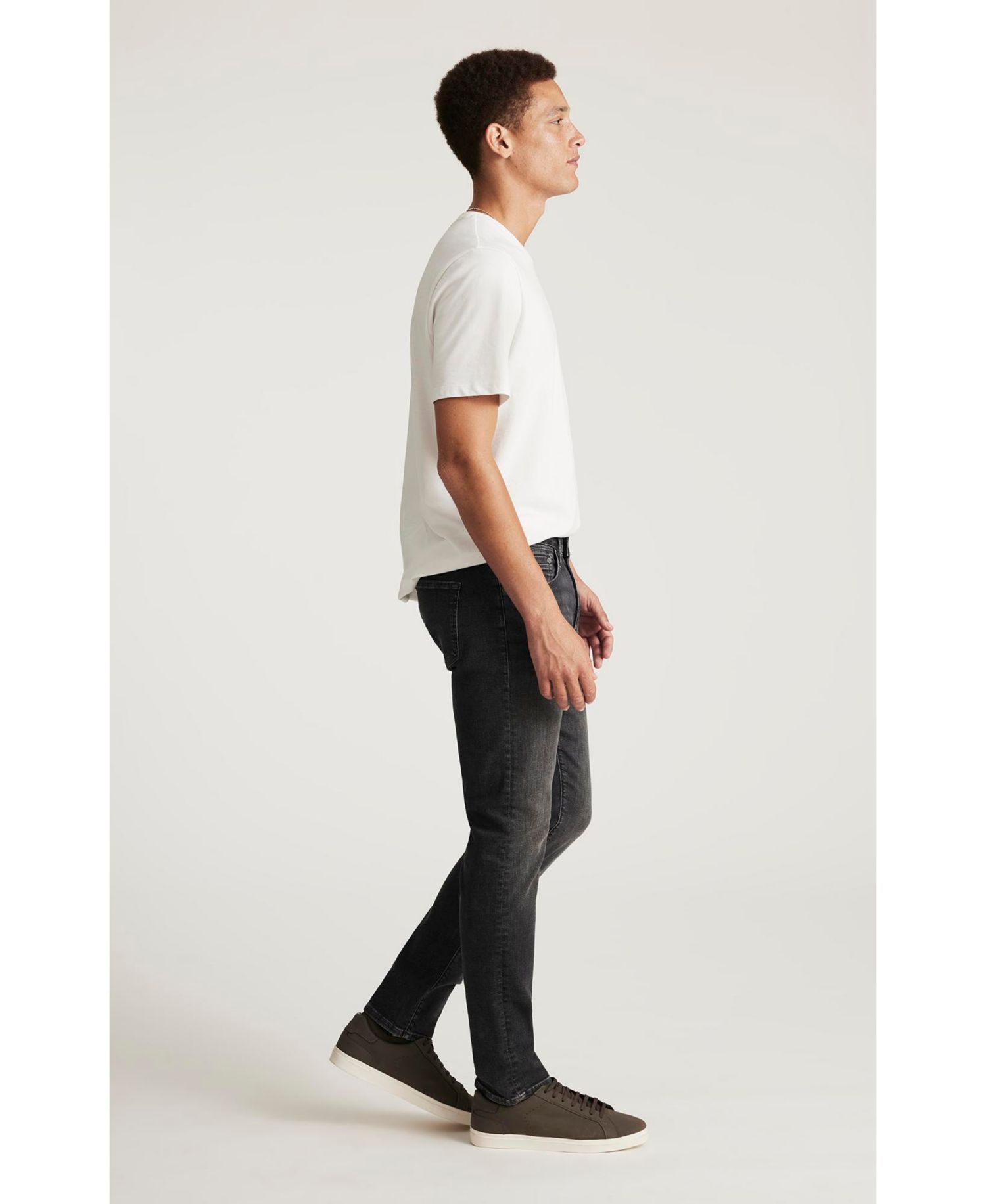 Men's Mavi Jake Slim Leg In Smoke Vintage Jeans