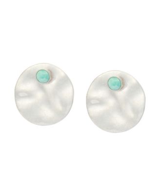 Mother of Pearl Turquoise Disc Earring Jacket