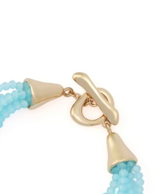 Faux Stone Seed Bead Layered Bracelet