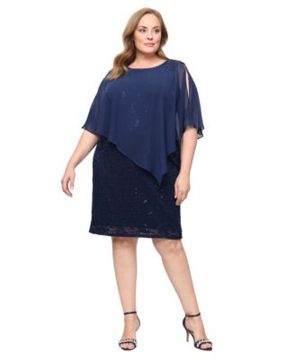 Plus Size Crew Neck Sheath Dress