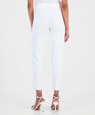 Petite Straight Leg Ankle Pants