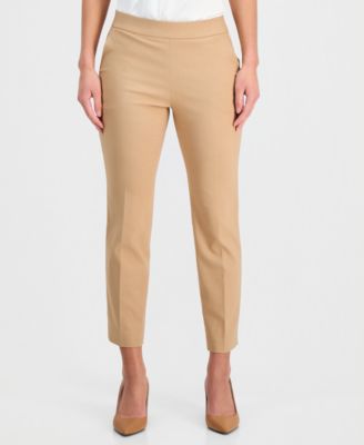 Women's Stretch Twill Cropped Pull-On Pants, Regular & Petite