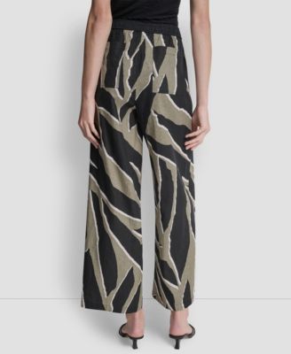 Women's Printed Drawstring Ankle-Length Pants