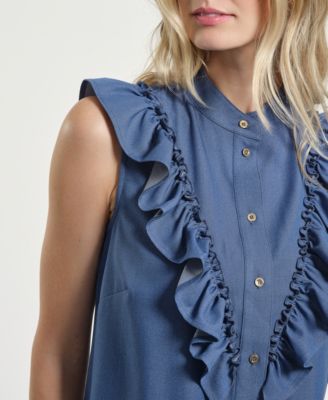 Women's Mandarin Collar Top