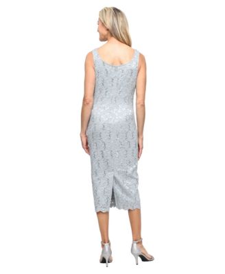 2-Pc. Lace Jacket & Midi Dress Set