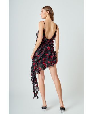 Women's Print Ruffled maxi Dress