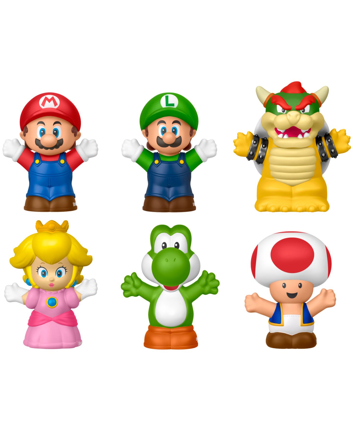 Детские фигурки Little People My Mario Super Mario 6-Piece Figure Set, Ages 1.5+ — фото 4