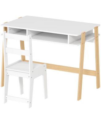 Kids Desk and Chair Set with Storage for Ages 3–12