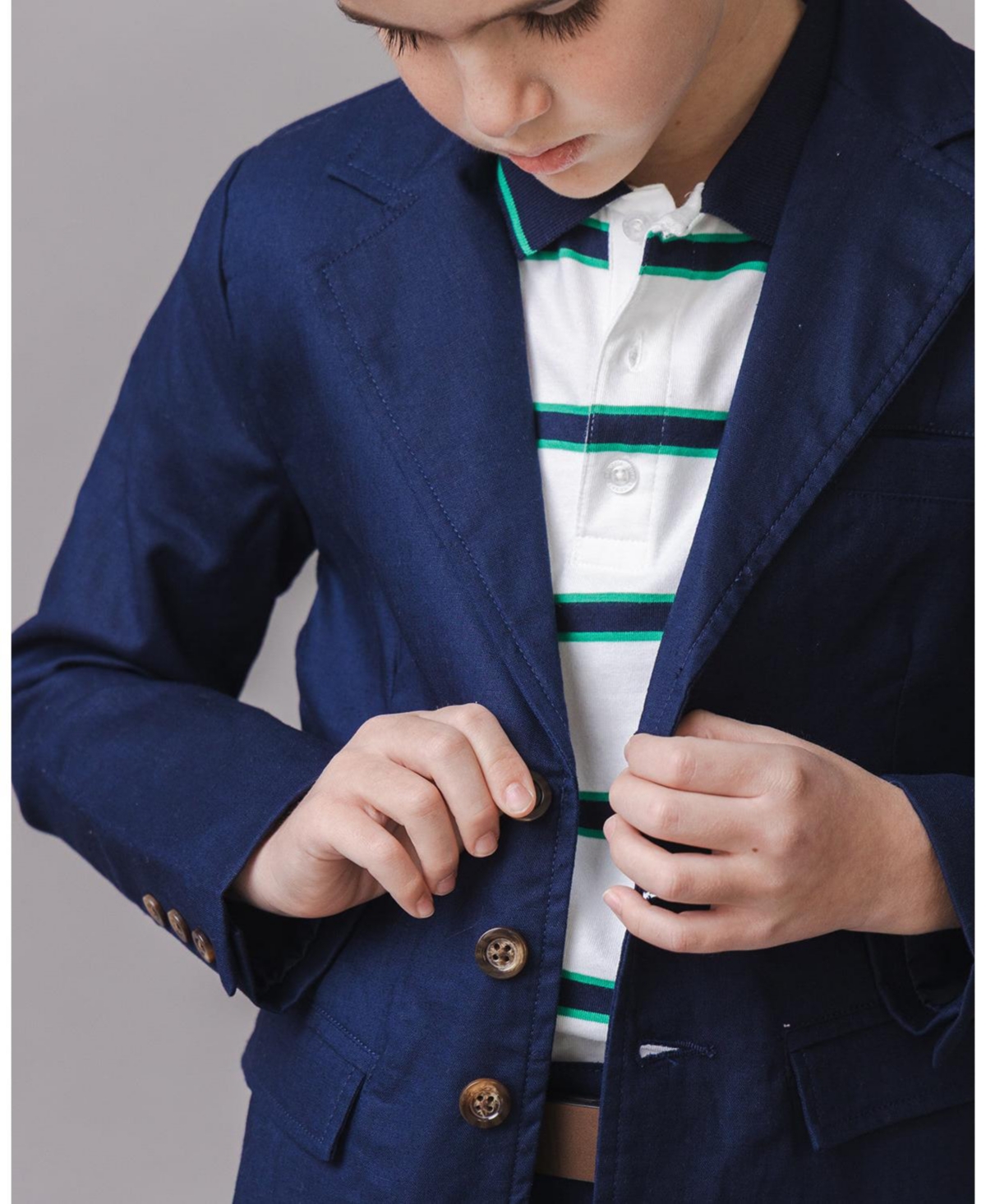 Hope & Henry Little and Big Boys' Linen Suit Jacket
