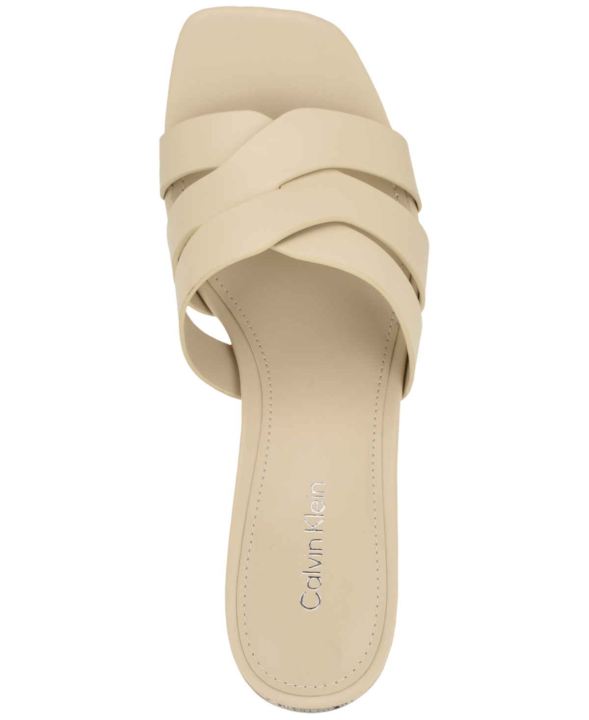 Calvin Klein Women's Vivianna Woven Slip-On Dress Sandals