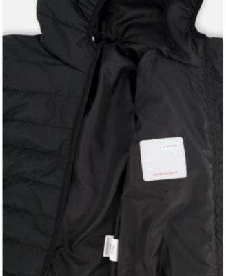 Kids Unisex Quilted Mid-Season Jacket Black - Toddler|Child