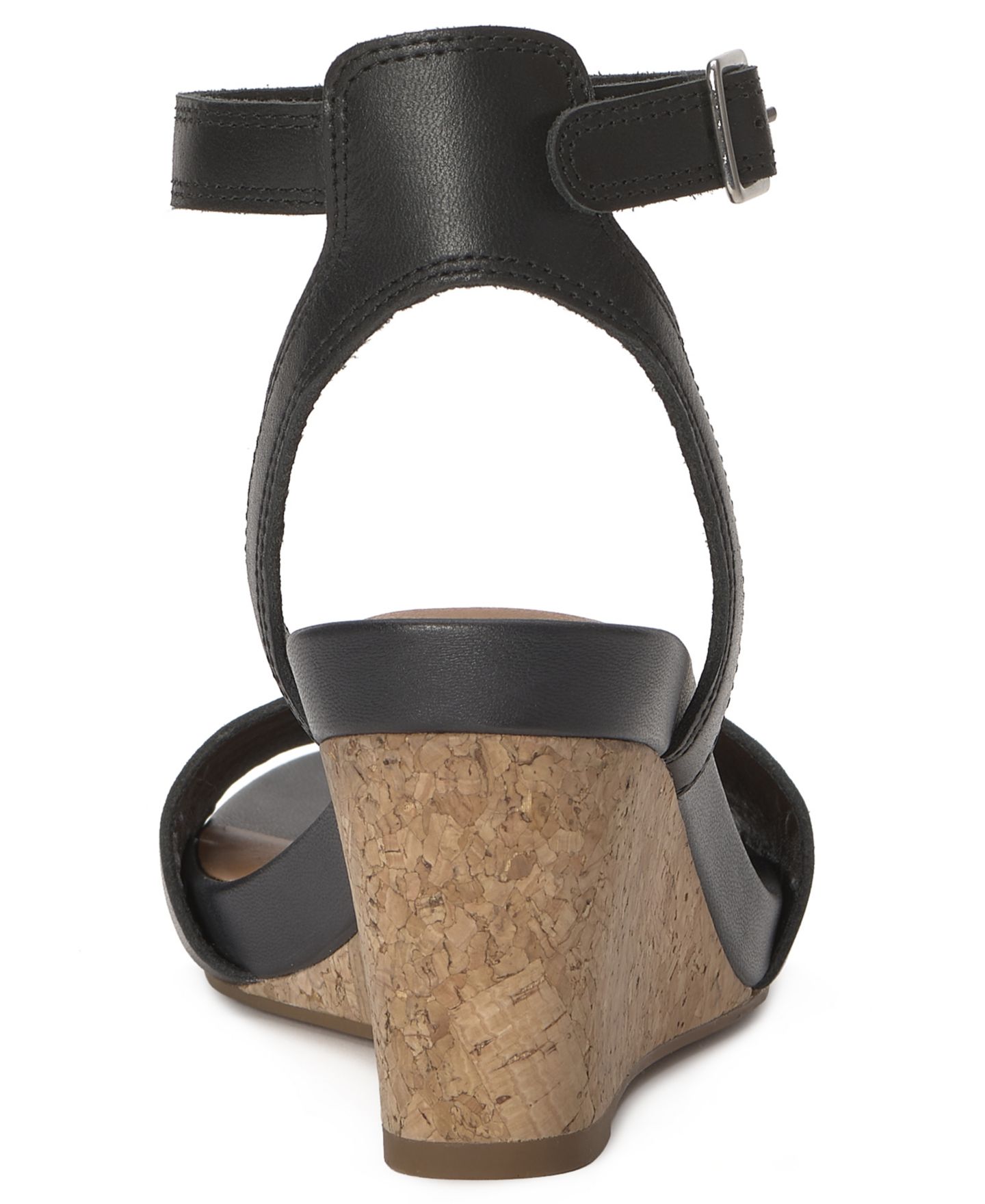 Женские сандалии Lucky Brand Lynda Ankle Strap Wedge, цвет: Чёрный мглистый — фото 3