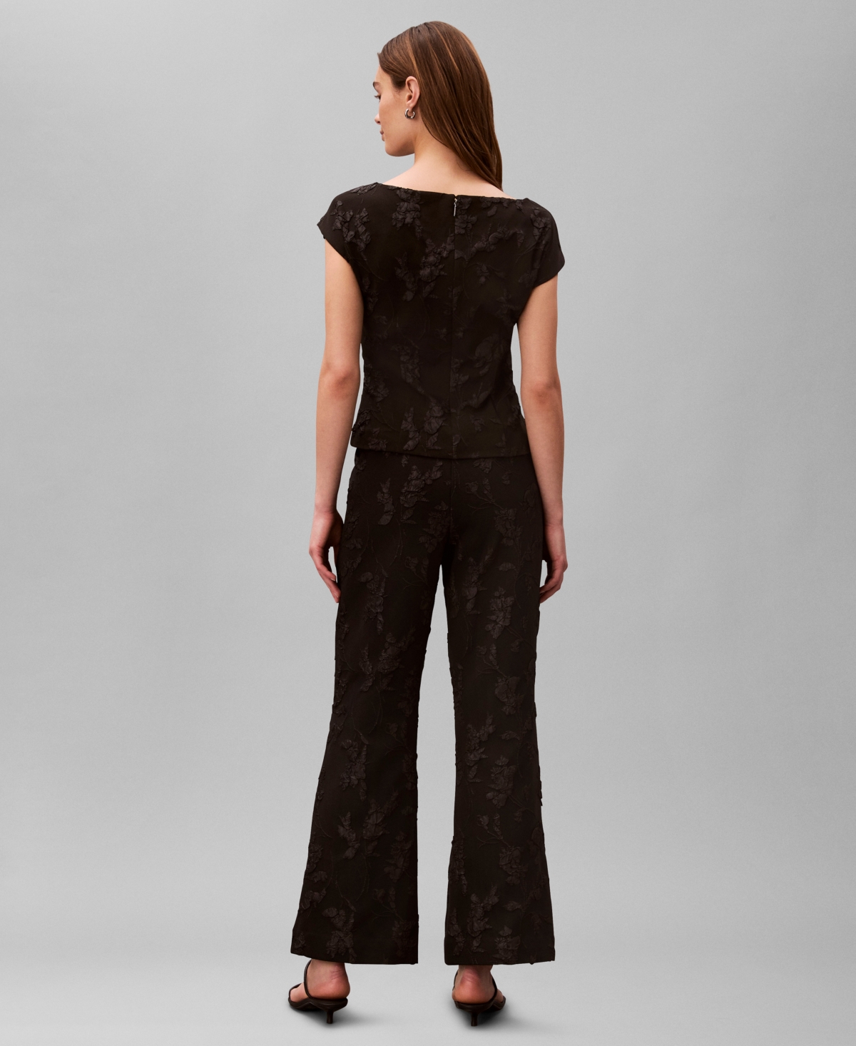 Calvin Klein Women's Floral Straight Leg Pants