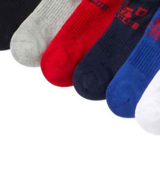 Men's Athletic Low Cut Socks, 6-Pack