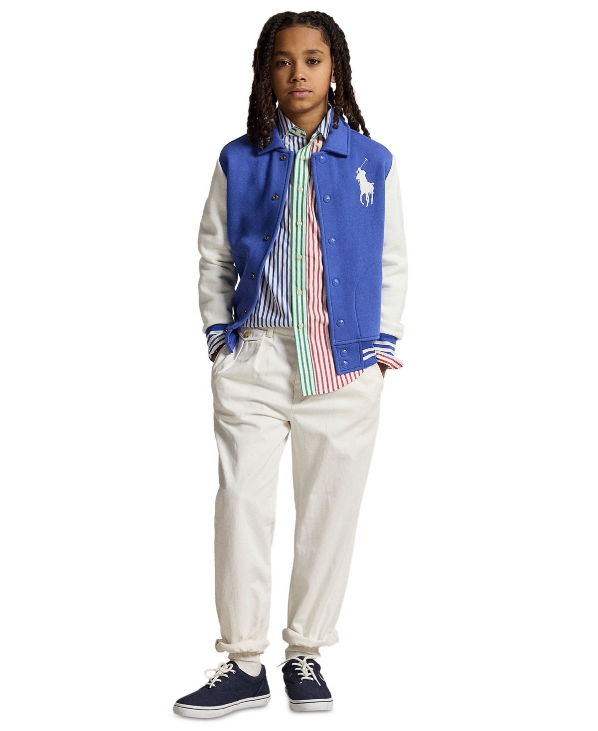 Polo Ralph Lauren Boys' 8-20 Fleece Collared Bomber Jacket