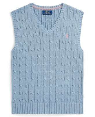 Boys' 8-20 Cable-Knit V-Neck Sweater Vest