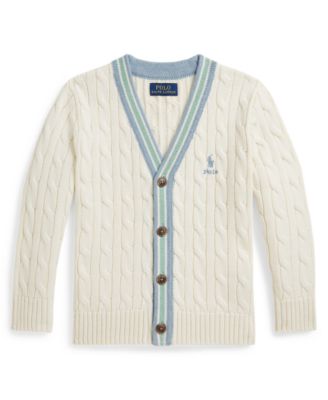 Boys' 2-7 V-Neck Cricket Cardigan