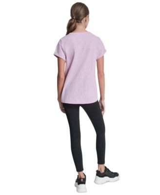Women's Crew Neck Roll-Sleeve Top