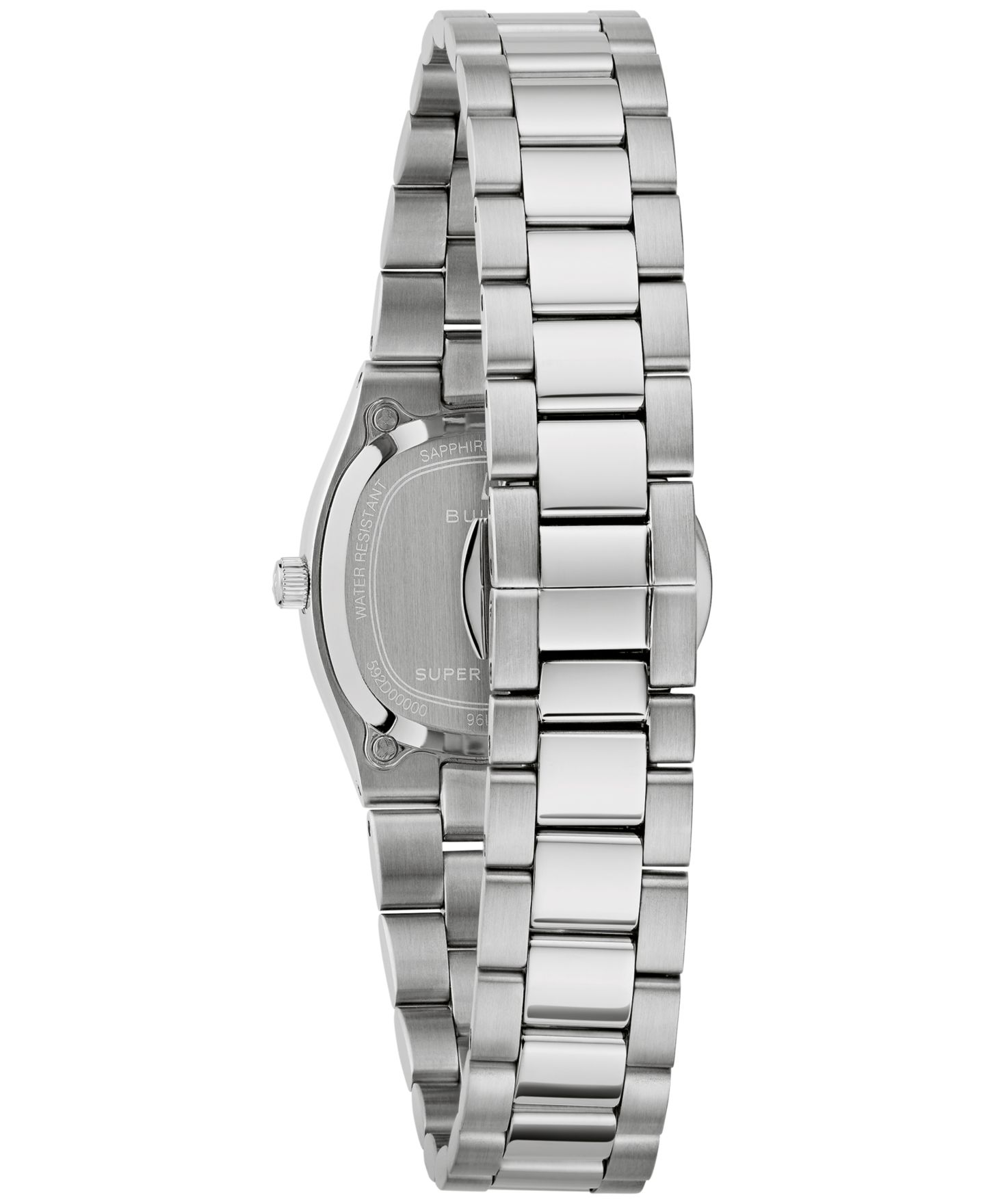 Женские часы Bulova Classic Super Seville Silver-Tone Stainless Steel Bracelet Watch 25mm — фото 3
