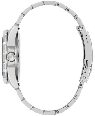 Men's Marine Star Series B Automatic Silver-Tone Stainless Steel Bracelet Watch 45mm