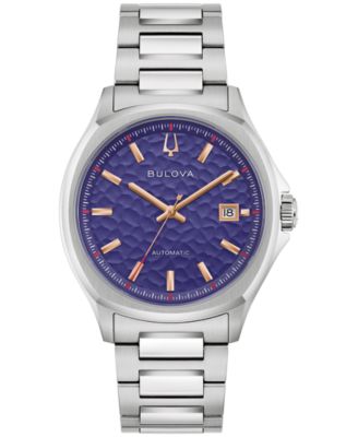 Men's Tony Bennett NYC Silver-Tone Stainless Steel Bracelet Watch 32mm