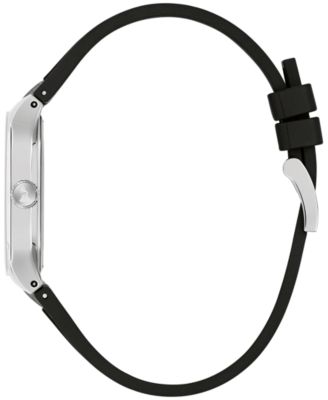 Men's Latin Grammy Modern Millennia Black Silicone Rubber Watch, 30mm