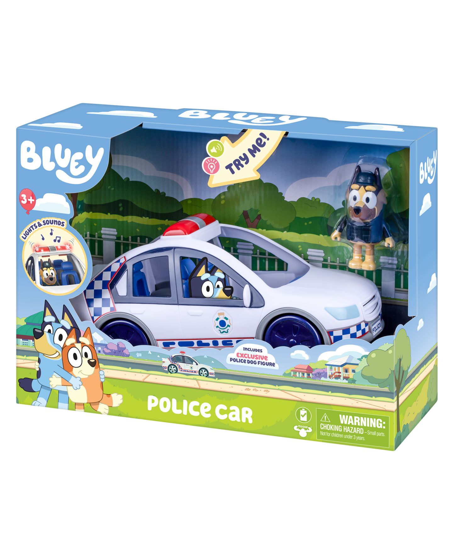 Детские фигурки Bluey Police Car with Police Man S14 — фото 6