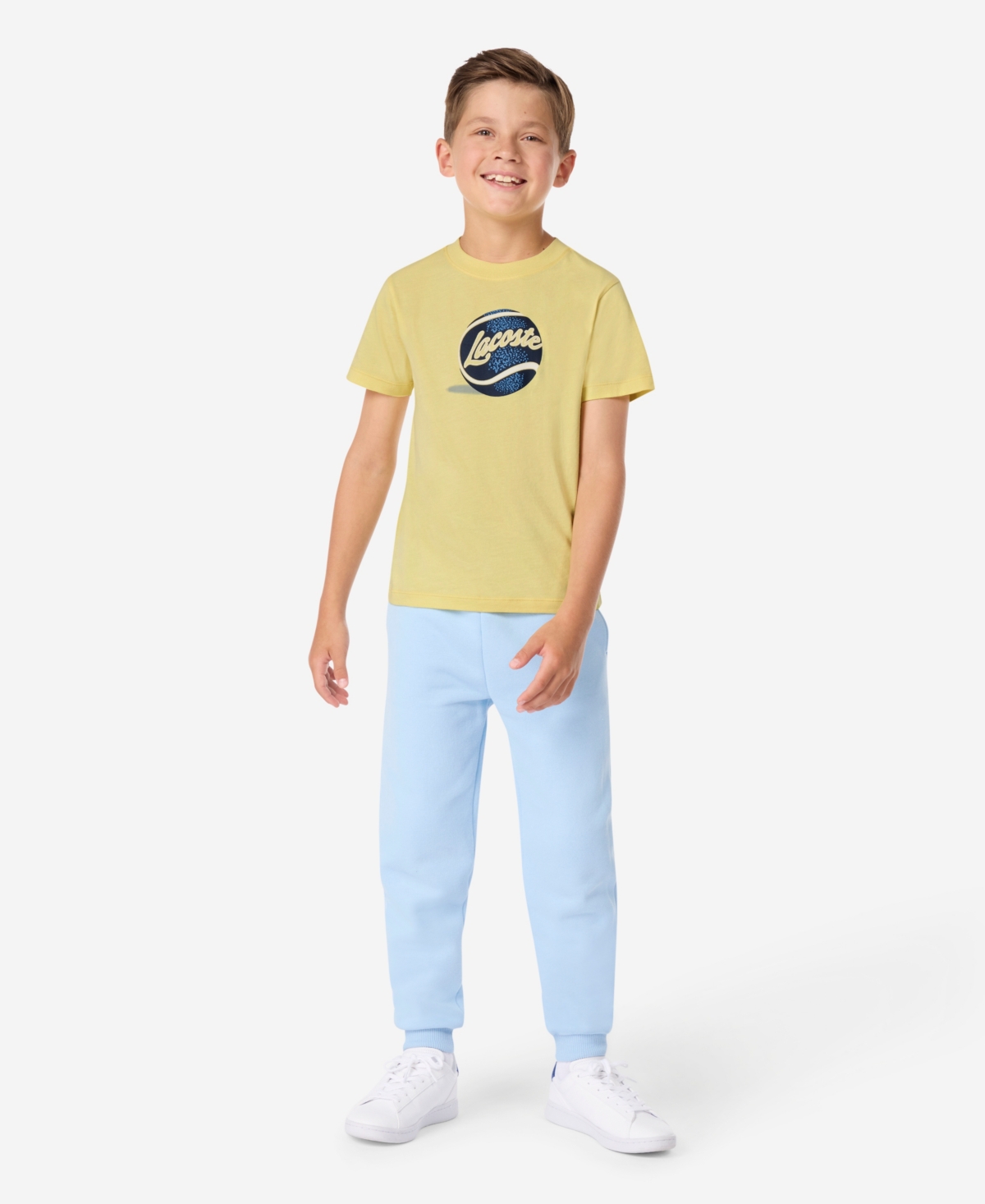 Lacoste Boys' 10-16 Tennis Ball Crewneck T-Shirt