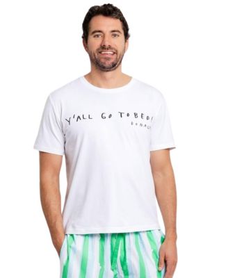 Men's Drawbertson Y'All Go To Bed Cotton Pajama T-Shirt