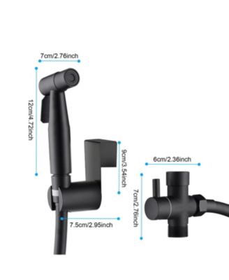 Handheld Bidet Sprayer for Toilet, Adjustable Water Pressure Jet Spray, with Bidet Hose, for Bathroom & Cloth Diaper