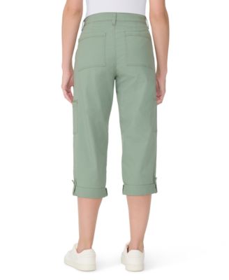 Women's Adjustable-Hem Cargo Capri Pants