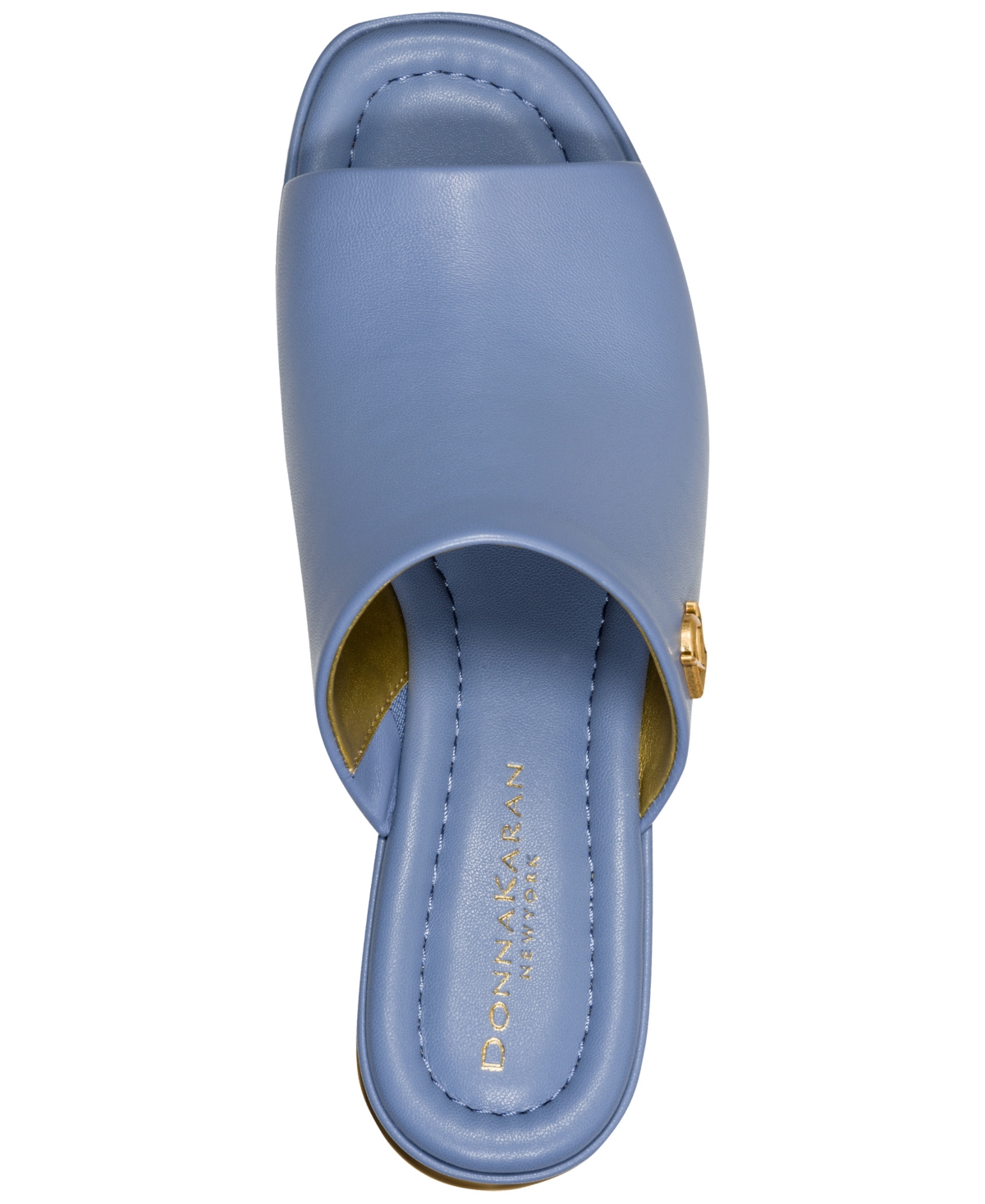 Donna Karan New York Women's Tinley Leather Peep Toe Mules