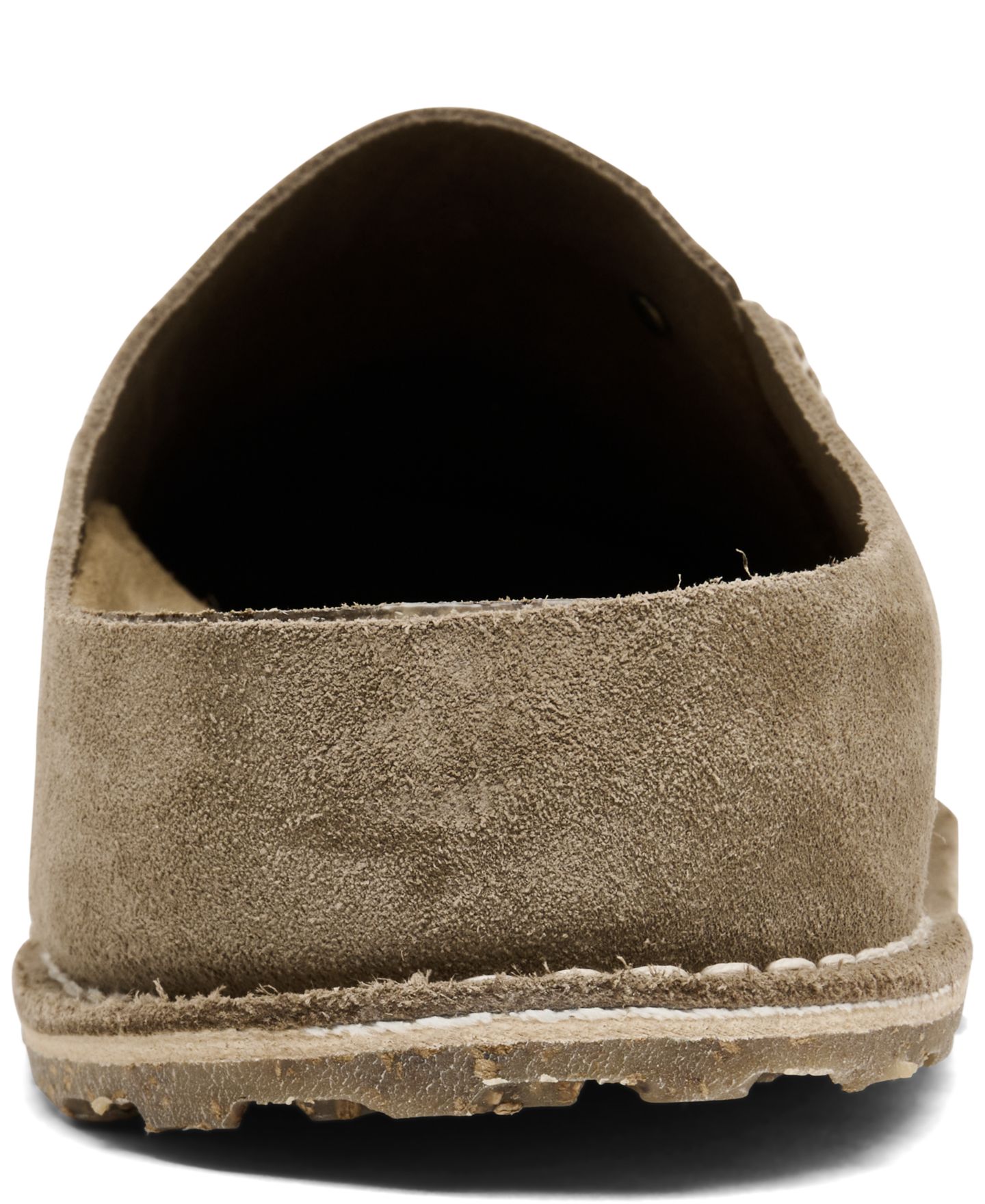 Мужские сабо Birkenstock Zermatt Premium Suede Leather Clog Slippers, цвет: Бежевый — фото 4