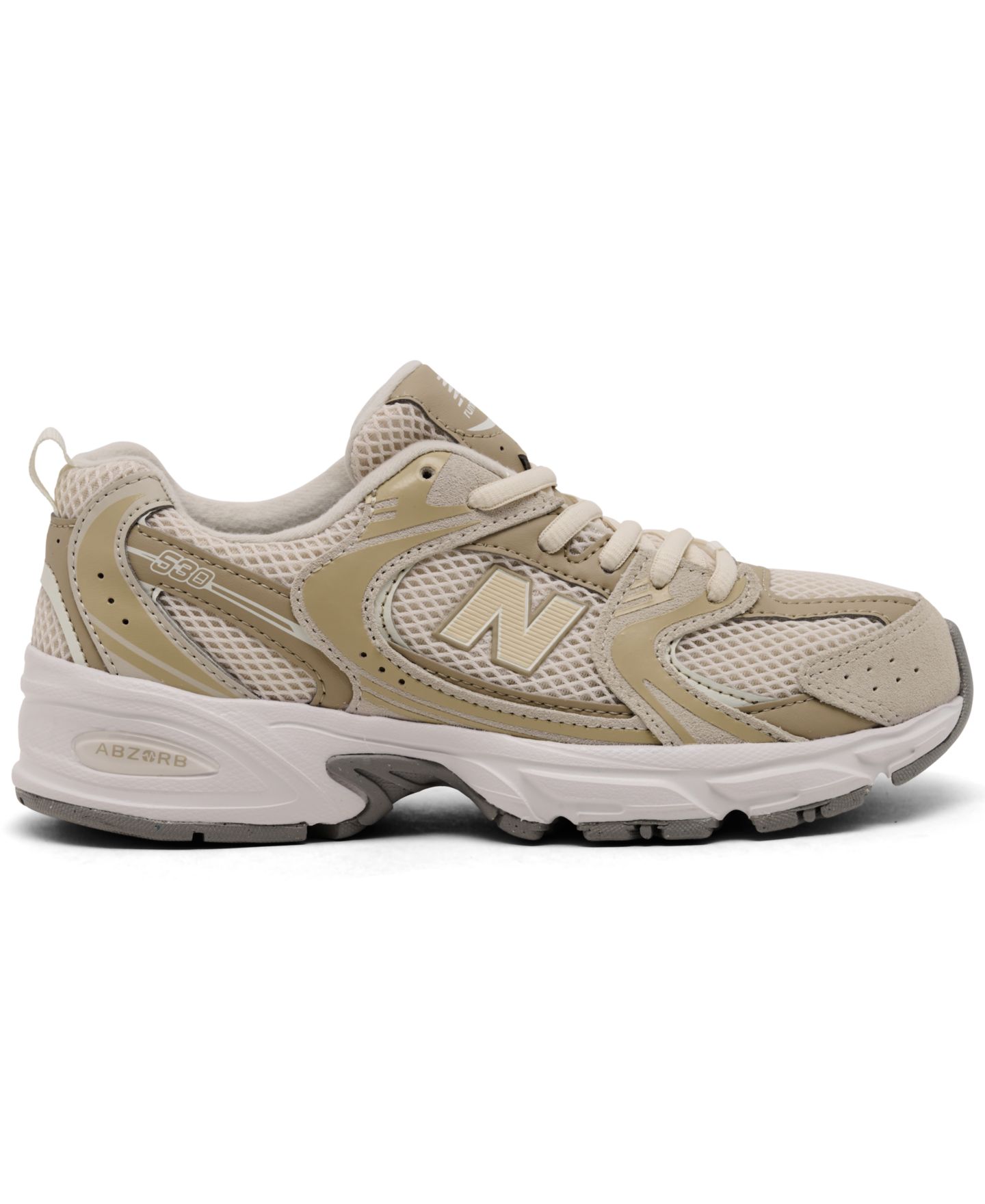 Кроссовки New Balance 530 Casual Sneakers from Finish Line для девочек, цвет: Бежевый — фото 2