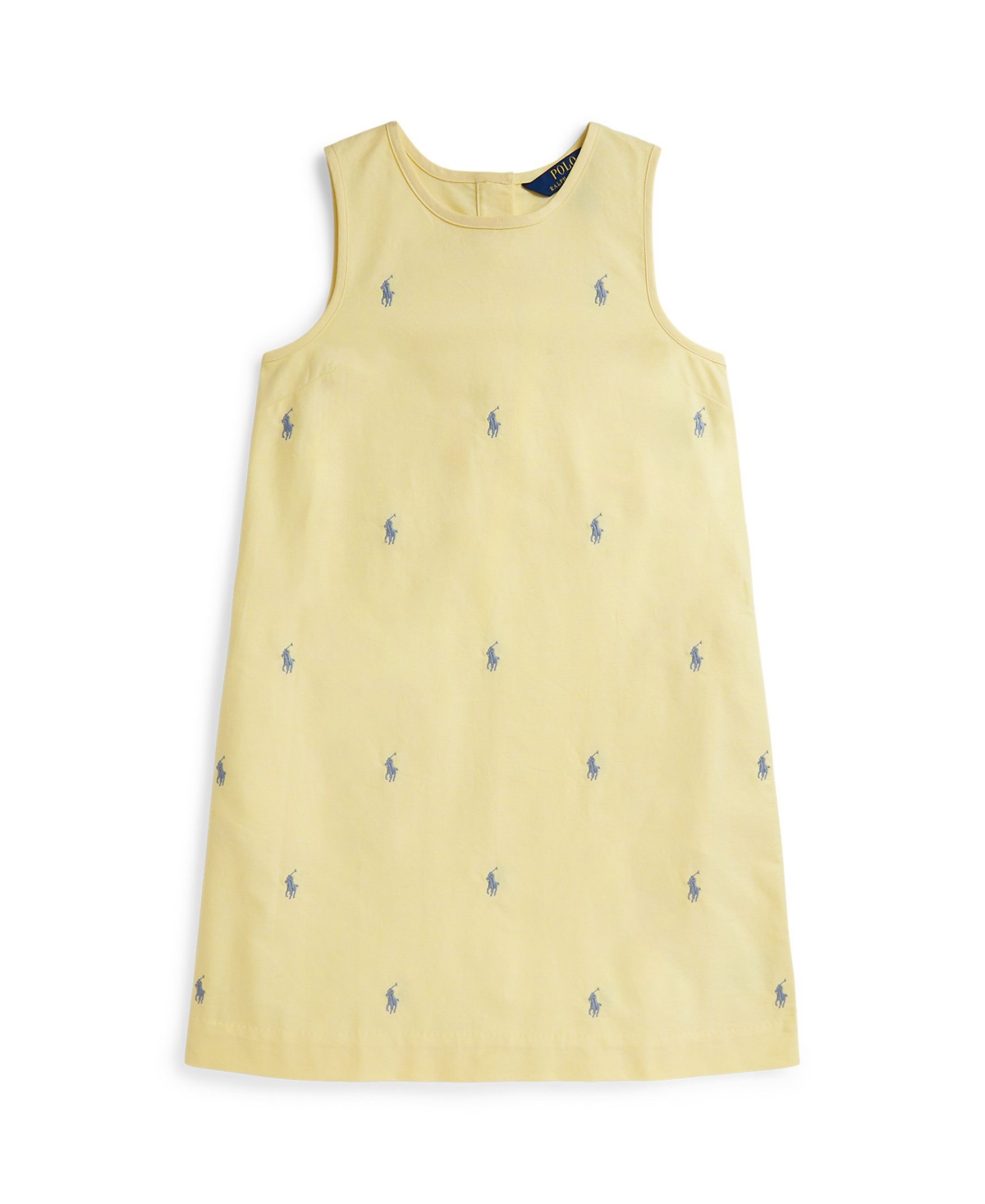 Polo Ralph Lauren Girls' 7-16 Pony Crewneck Oxford Dress