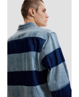 Men's Striped denim shirt