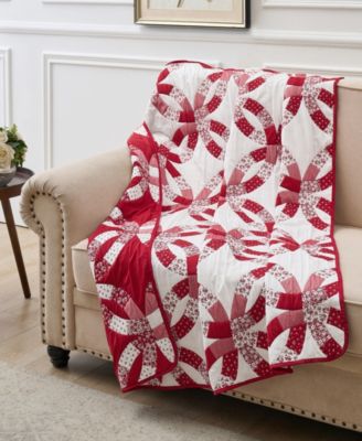 Wedding Ring Reversible Jacquard Woven Throw, 50" x 60"