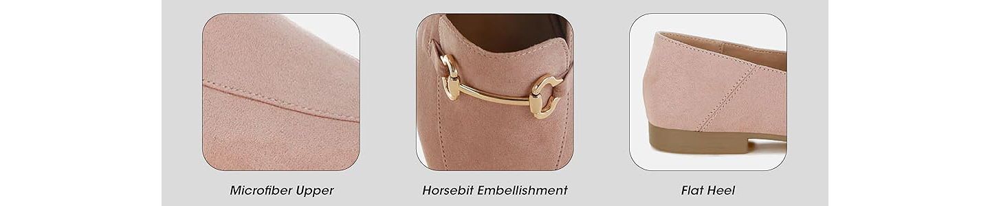 Женские туфли London Rag Noltas Horsebit Embellished Flat, цвет: Бежевая искусственная кожа — фото 9