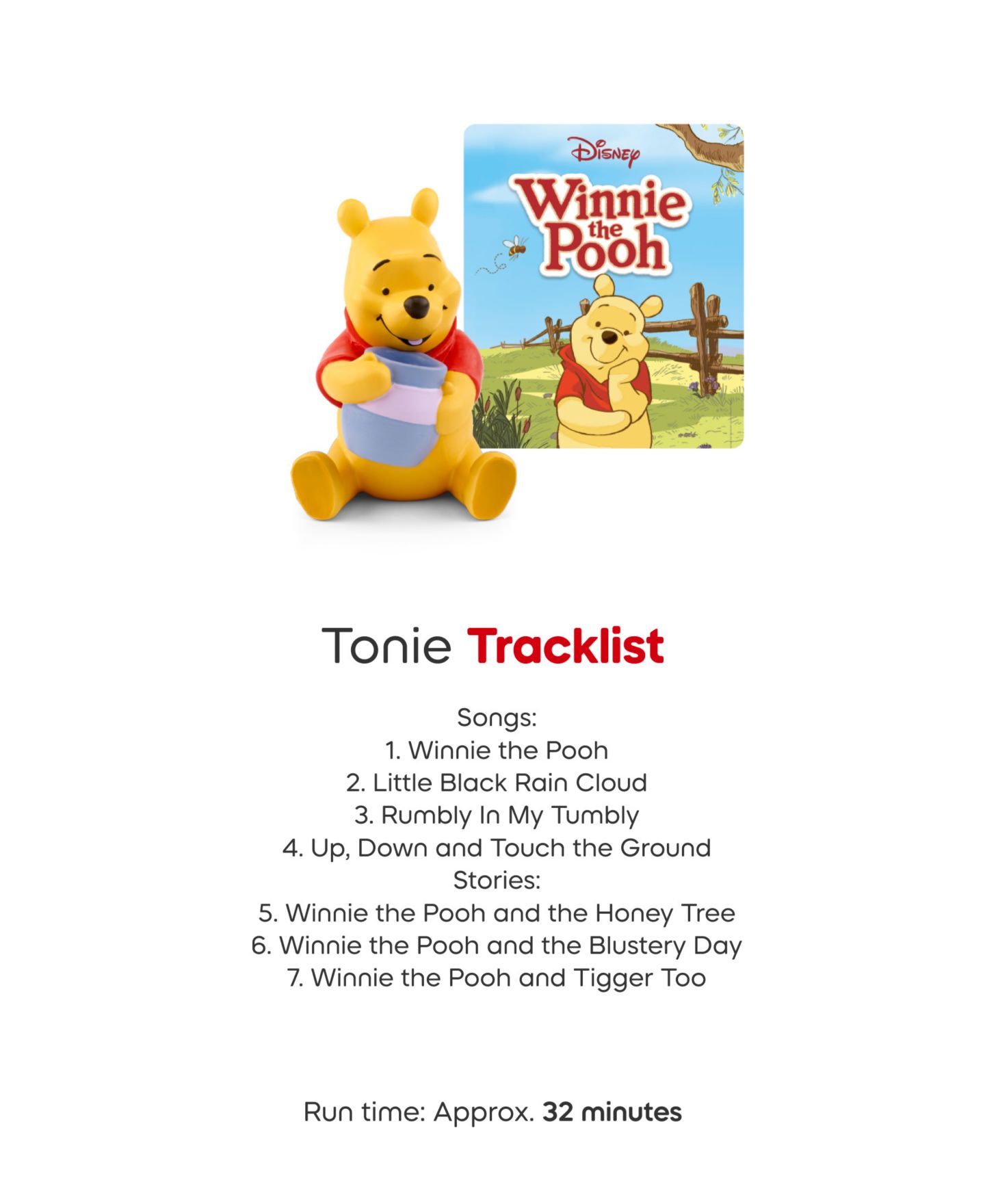 Детские фигурки Tonies Winnie the Pooh 4-Pack Audio Figurine Toys — фото 4