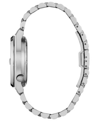 Men's Tsuyosa 60 Silver-Tone Stainless Steel Bracelet Watch, 40mm