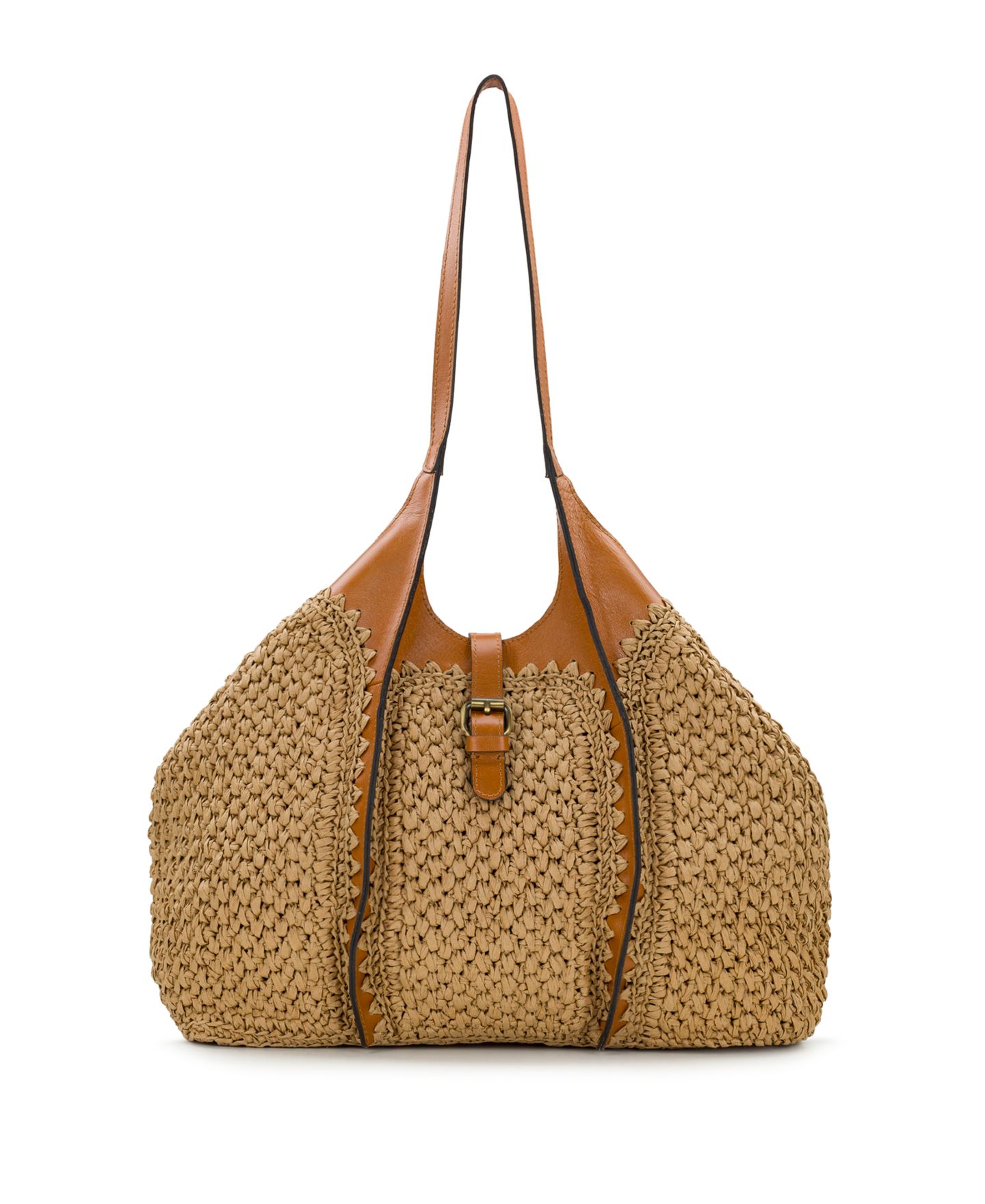 Сумка Patricia Nash Santorini Medium Woven Straw Satchel Handbag — фото 1