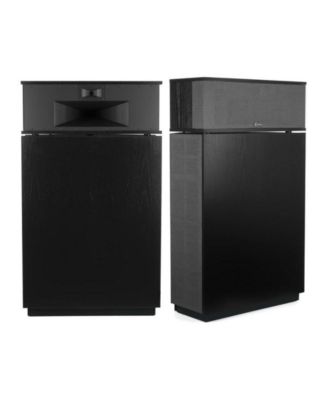 Klipschorn AK6 Three Way Floor Standing Black Loudspeaker (Pair)