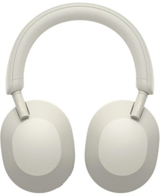 WH-1000XM5-SILVER Wireless Over-Ear Noise Canceling Headphones - Silver with 3 Year Amber Protection Plan (2022)