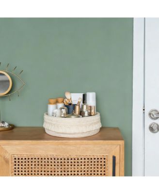 Macrame Makeup Basket with Tassels for Storage - Boho Decor - Multi-Purpose