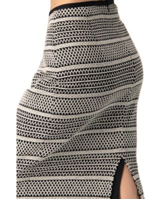 Women's Knitted Midi Pencil Skirt