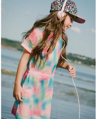 Girls Mesh Beach Dress Multicolor