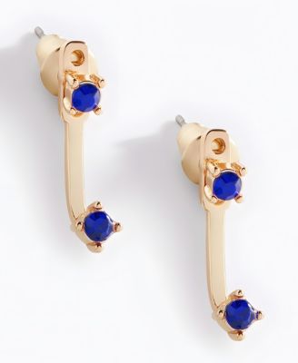 Birthstone Drop Ear Jacket Earrings