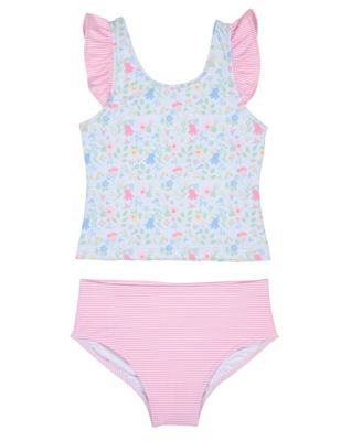 Little Girls Floral Print Tankini